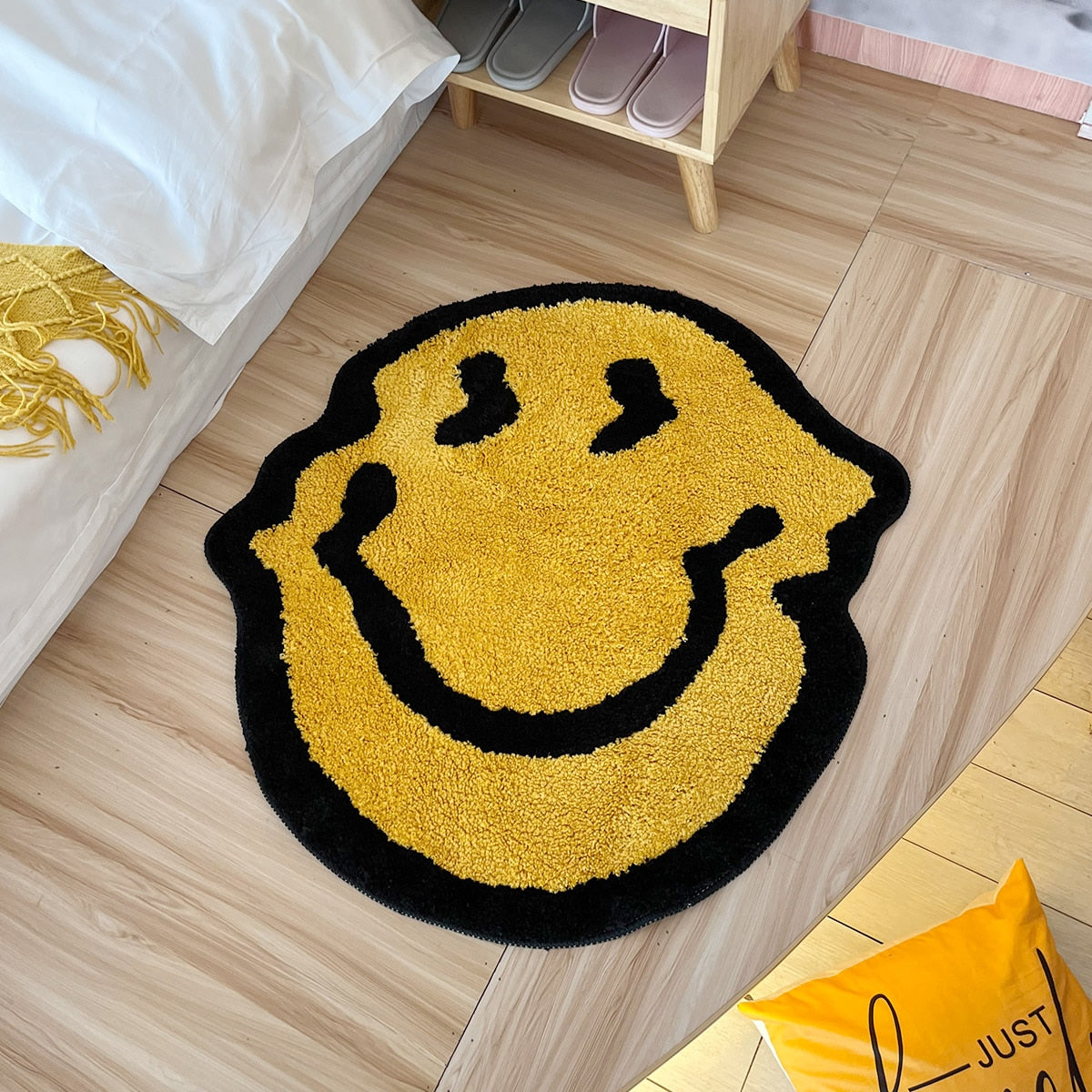 LAKEA - Trippy Smile Plush Handmade Carpet Rug