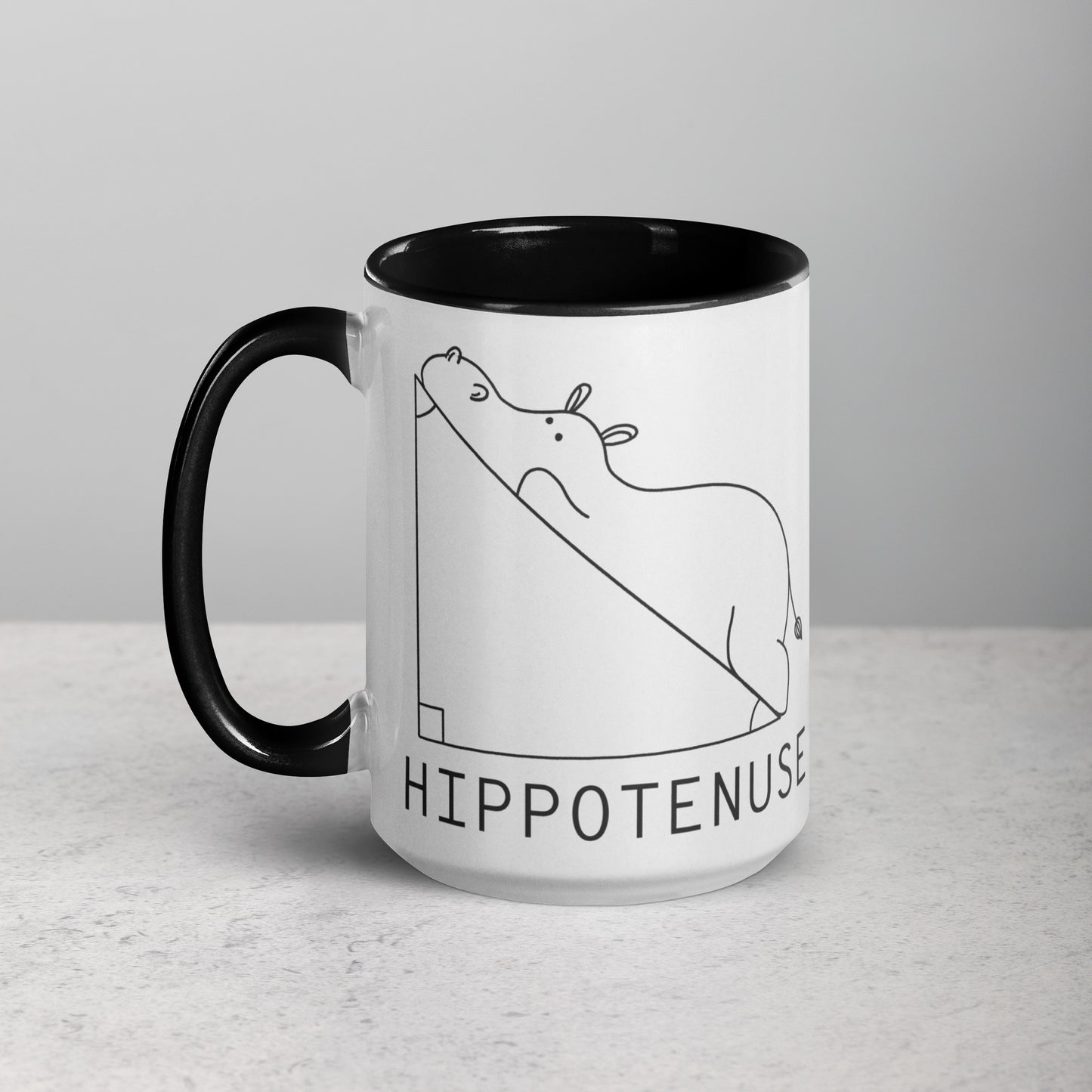 Hippotenuse Maff - 15oz. Mug with Color Inside