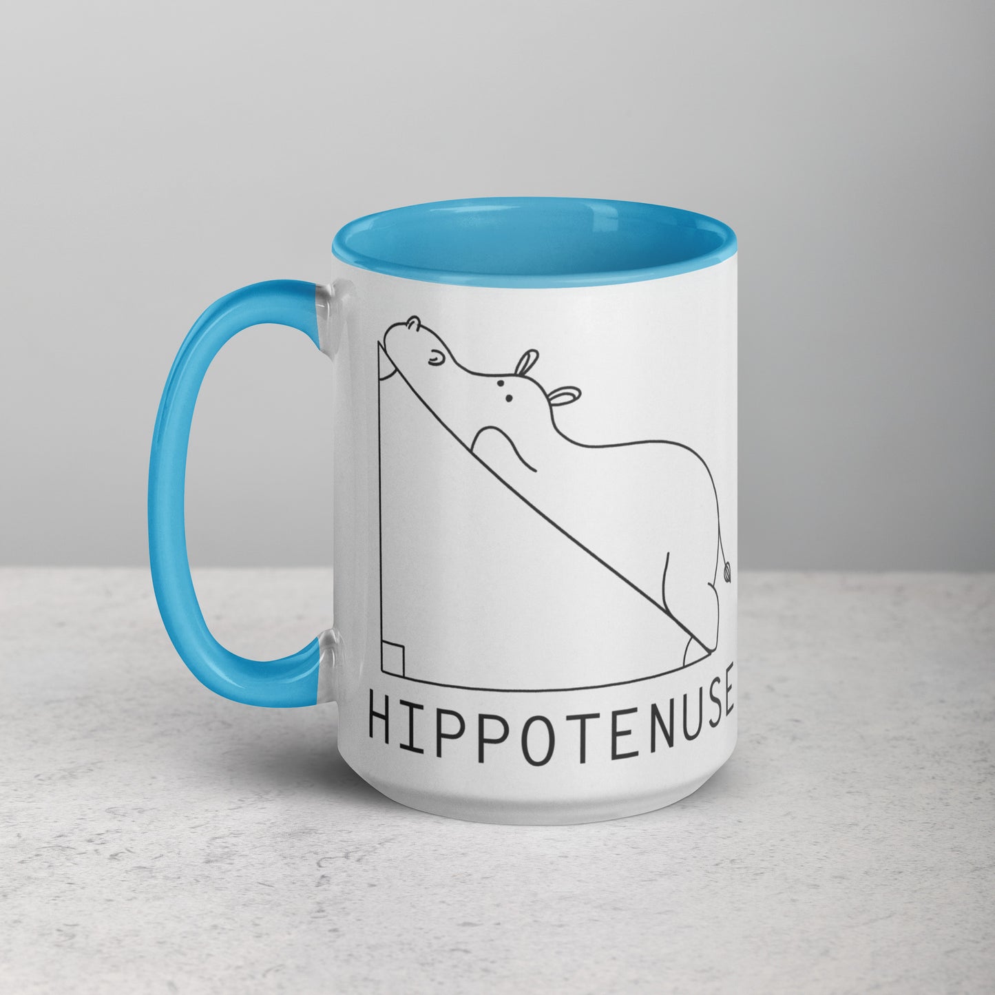 Hippotenuse Maff - 15oz. Mug with Color Inside