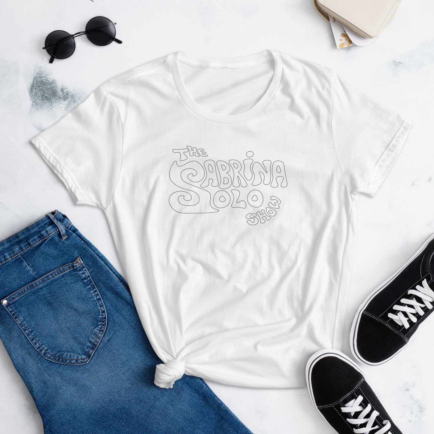 Sabrina Solo Show Logo (White) - Women's short sleeve t-shirt